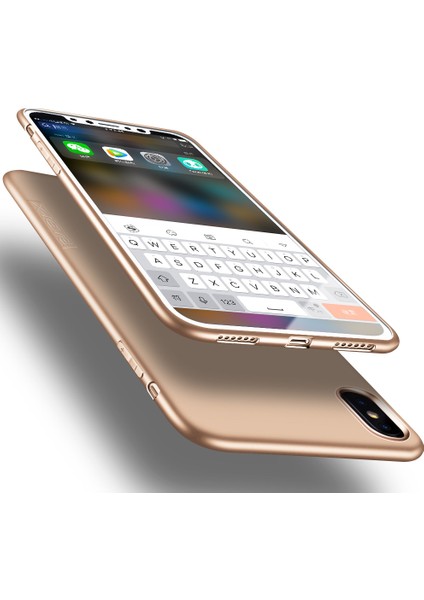 X-Level Guardian Mat Yumuşak Tpu Telefon Apple Apple iPhone Için Hafif Kapak Xr-Gold (Yurt Dışından)