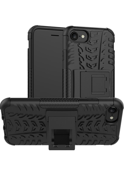 Apple iPhone Se Sea Lastik Pc+Tpu Hibrit Kabuk Kickstand-Black (Yurt Dışından)