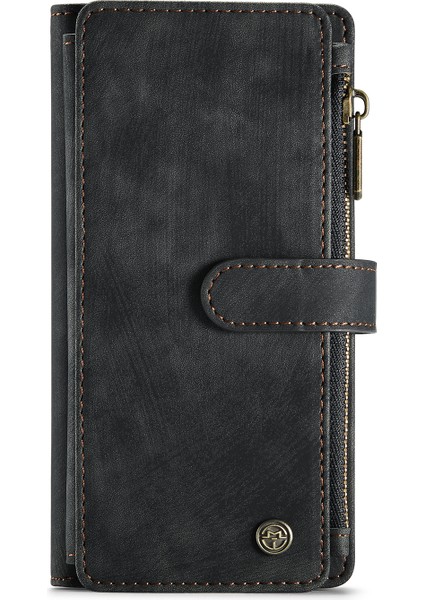 Birden Çok Kart Yuvası Pu Deri Standı Cüzdan Kasa Koruyucusu Apple iPhone Se-Black (Yurt Dışından)