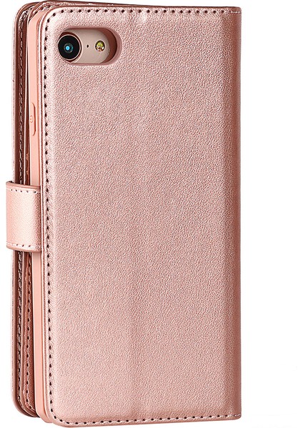 Soyunabilen Tpu Telefon Kılıfı Cüzdan Stand Deri Kabuk Kapağı Birden Fazla Kart Yuvası Apple iPhone Se Için (Yurt Dışından)
