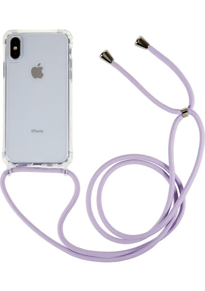 Apple iPhone Xs Için Max Shockproof Tpu+Akrilik Telefon Kapağı Ayarlanabilir Kirk-Doğru ile Şeffaf Kılıf (Yurt Dışından)