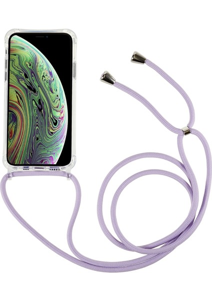 Apple iPhone Xs Için Max Shockproof Tpu+Akrilik Telefon Kapağı Ayarlanabilir Kirk-Doğru ile Şeffaf Kılıf (Yurt Dışından)