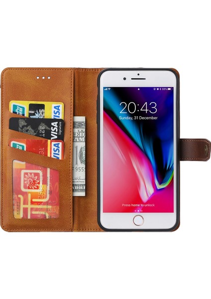 Apple iPhone Se Case-Red Için Deri Cüzdan Standı Koruyucu Kabuk (Yurt Dışından) fiyatları