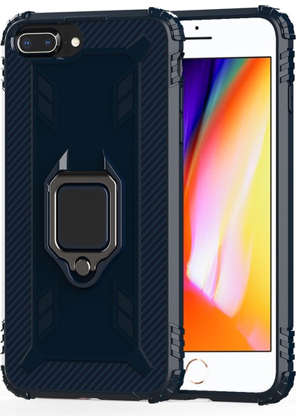Parmak Yüzük Kickstand Koruyucu Tpu Kapağı [yerleşik Manyetik Metal Sac] Apple iPhone 7 Plus/8 Plus Için (Yurt Dışından) modelleri
