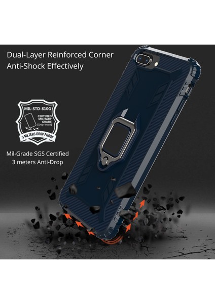 Parmak Yüzük Kickstand Koruyucu Tpu Kapağı [yerleşik Manyetik Metal Sac] Apple iPhone 7 Plus/8 Plus Için (Yurt Dışından) fırsatları