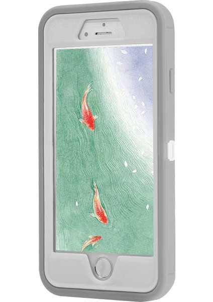Apple iPhone 6s/6-White+Gri Için Şok Geçirmez Damla Geçirmez Toz Geçirmez Plastik+Tpu Combo Kabuğu (Yurt Dışından)