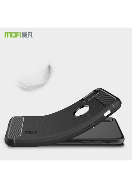 Mofı Karbon Fiber Doku Fırçalanmış Yumuşak Tpu Apple iPhone Xs/x-Black Için (Yurt Dışından)