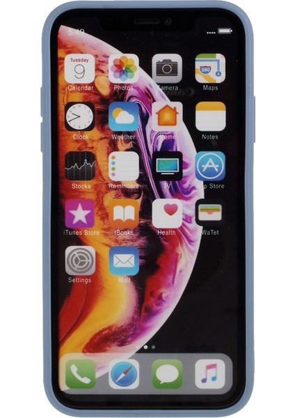 Apple iPhone Xr-Dark Mavi Için Mat Cilt Yumuşak Silikon Cep Telefonu Kılıfı (Yurt Dışından)