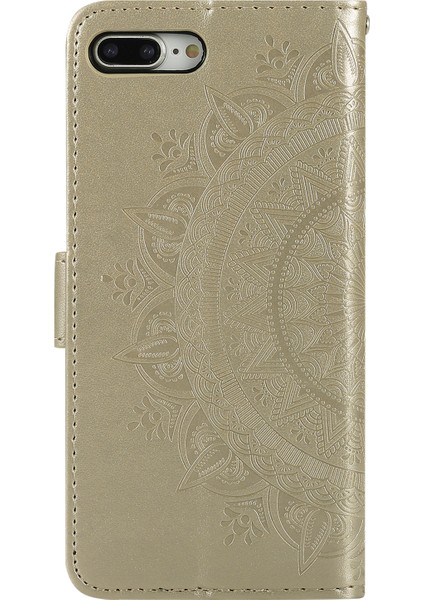 Iptal 8/7 Plus-Gold Için Çiçek Deri Cüzdan Telefon Kapağı (Yurt Dışından) modelleri