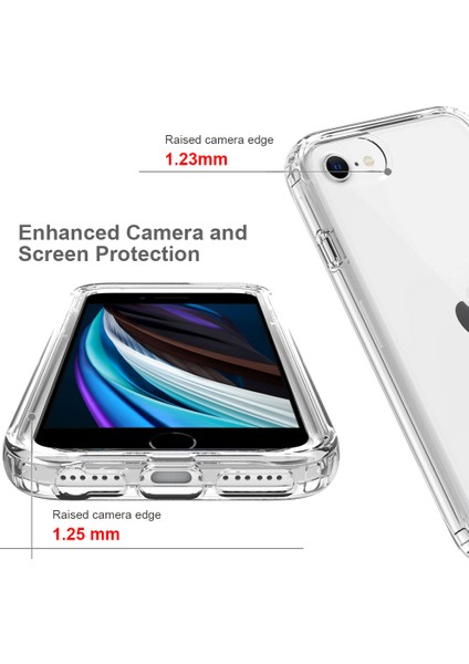 Apple iPhone 6 /se-Transparent Için Yüksek Geçirgenlik Hibrit Telefon Kılıfı Kapağı (Yurt Dışından) modelleri