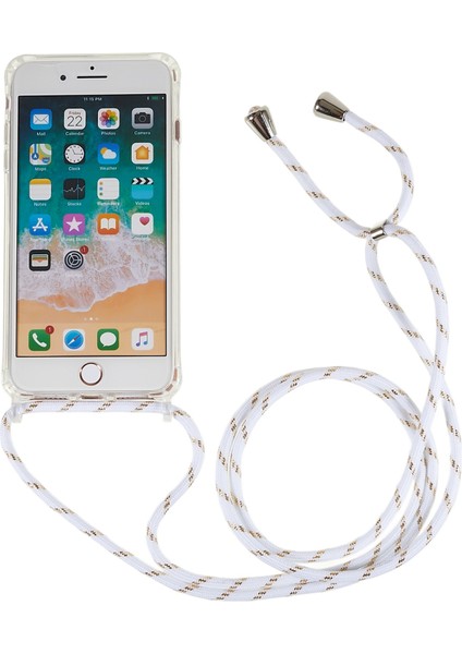 Apple iPhone 7 Plus/8 Için Geri Kılıf Plus Clear Bump Proof Tpu+Akrilik Telefon Kapağı Lanyard-White (Yurt Dışından) fiyatları