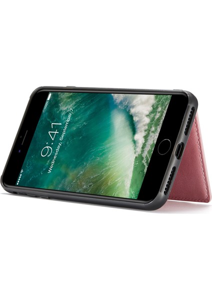 Apple iPhone 7/8 Söndürülebilir 2'si Deri Kaplamalı Tpu Telefon Kılıfı Cüzdan Kickstand-Rose Altın (Yurt Dışından) fırsatları