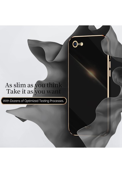Apple iPhone Se Cep Telefonu Geri Kapak Hassas Lens Kesim Elektrapan Altın Kenar Esnek Tpu Kasa Mavisi (Yurt Dışından) fiyatları