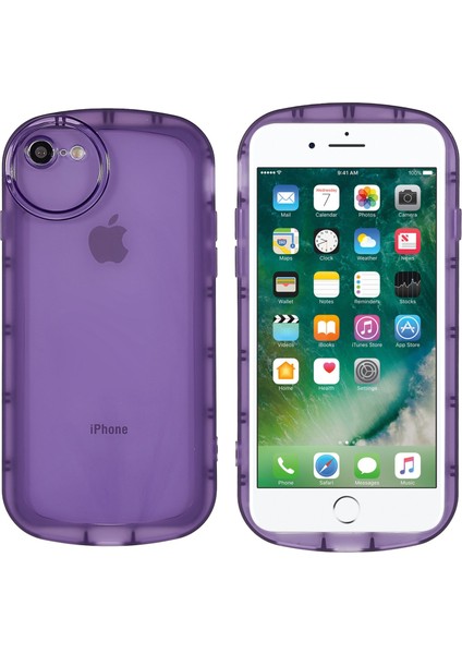 Apple iPhone Se Se Kesin Kesim Yumuşak Esnek Tpu Cep Telefon Kılıfı Yarı Saydam Koruyucu Mat Koruyucu Tespit Mor (Yurt Dışından)