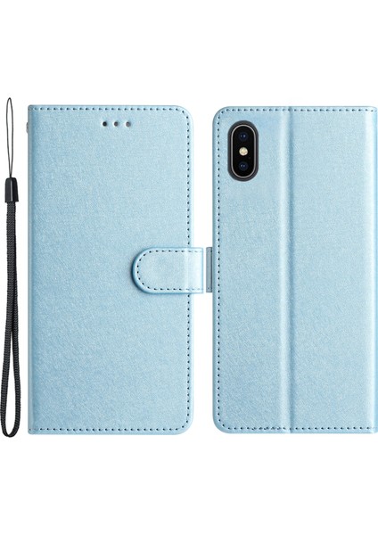 Apple iPhone X/xs Ipek Doku Telefon Kapağı Cüzdan Standı Bilek Kayış Sky Mavi (Yurt Dışından)