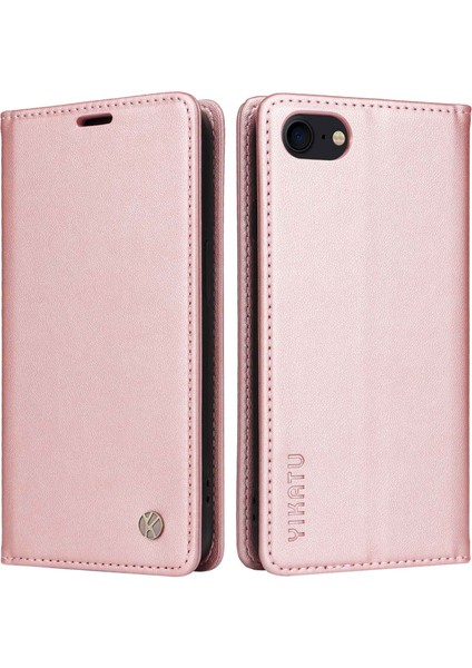 Apple iPhone 6 Manyetik Otomatik Kapanış Deri Kılıf Cüzdan Stand Anti-Çizelge Telefon Kapak Çizgi Altın (Yurt Dışından)