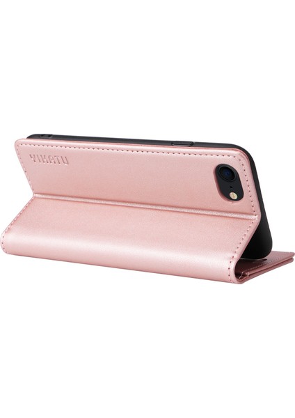 Apple iPhone 6 Manyetik Otomatik Kapanış Deri Kılıf Cüzdan Stand Anti-Çizelge Telefon Kapak Çizgi Altın (Yurt Dışından)