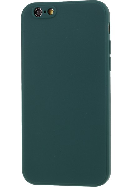 Apple iPhone 6/6s-Dark Green Için Mat Cilt Yumuşak Silikon Telefon Kılıfı (Yurt Dışından)