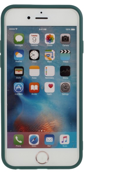 Apple iPhone 6/6s-Dark Green Için Mat Cilt Yumuşak Silikon Telefon Kılıfı (Yurt Dışından)