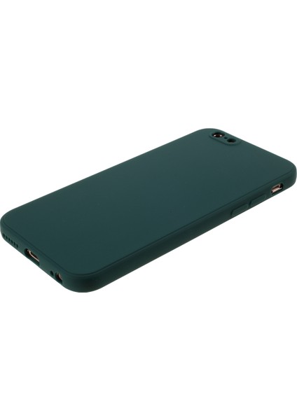 Apple iPhone 6/6s-Dark Green Için Mat Cilt Yumuşak Silikon Telefon Kılıfı (Yurt Dışından)