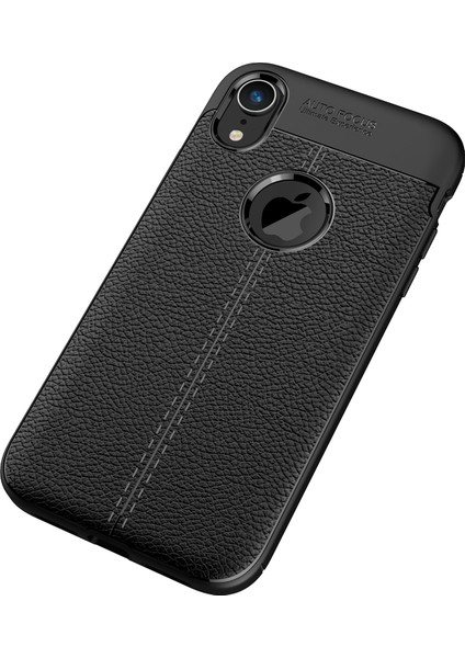 Litchi Doku Tpu Cep Telefonu Apple iPhone Xr-Black Için (Yurt Dışından)