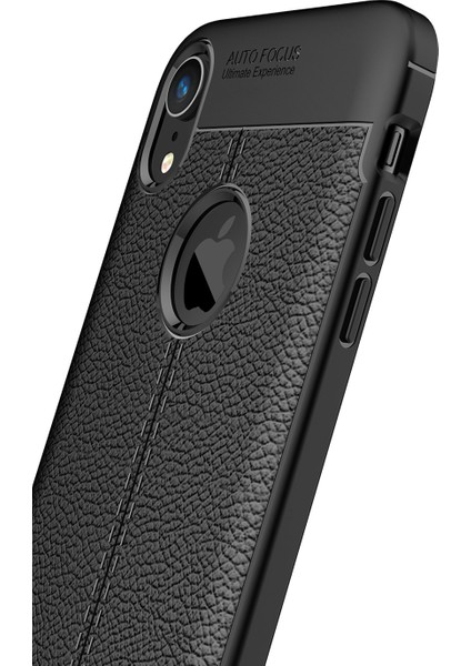 Litchi Doku Tpu Cep Telefonu Apple iPhone Xr-Black Için (Yurt Dışından)
