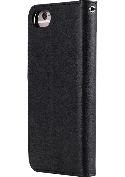 Manyetik Kt Deri Serisi-3 Soyunabilen 2'si 1 Arada Cüzdan Deri Stand Kılıfı Apple iPhone Se-Black (Yurt Dışından) modelleri