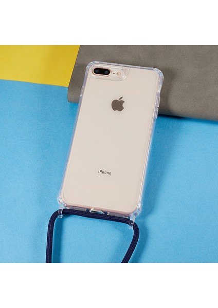 Apple iPhone 7 Plus/8 Plus Için Geri Kılıf, Açık Bump Döyesi Tpu+Labyard-Dark Mavi ile Akrilik Telefon Kapağı (Yurt Dışından) modelleri