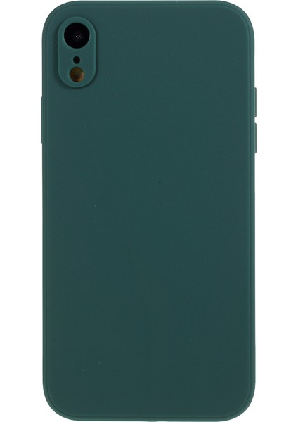 Apple iPhone Xr-Dark Green Için Mat Cilt Yumuşak Silikon Cep Telefonu Kılıfı (Yurt Dışından)