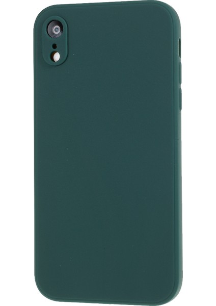 Apple iPhone Xr-Dark Green Için Mat Cilt Yumuşak Silikon Cep Telefonu Kılıfı (Yurt Dışından)