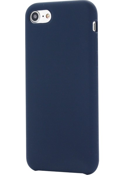 Kenar Sarılmış Sıvı Silikon Telefon Koruma Kasası Cep Telefonu Kabuğu Apple iPhone 7/8/se-Mavi Için (Yurt Dışından)