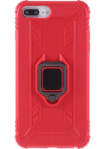 Apple Apple iPhone 6/6s-Red Için Parmak Kickstand Tpu Kılıfı [yerleşik Manyetik Metal Sac] (Yurt Dışından)