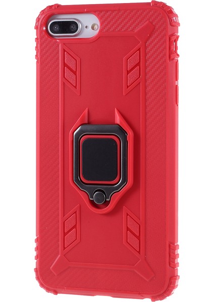 Apple Apple iPhone 6/6s-Red Için Parmak Kickstand Tpu Kılıfı [yerleşik Manyetik Metal Sac] (Yurt Dışından)