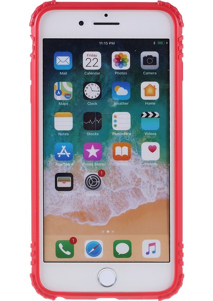 Apple Apple iPhone 6/6s-Red Için Parmak Kickstand Tpu Kılıfı [yerleşik Manyetik Metal Sac] (Yurt Dışından)