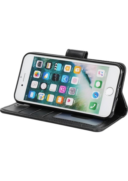 Crazy At Cüzdan Stand Deri Cep Telefonu Apple iPhone Se-Black Için (Yurt Dışından) fırsatları