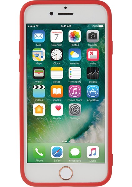 Apple iPhone 7/8 Için Kauçuk Telefon Kasası, Çizim Önleyici Fiber Astar Tpu Kapak Kırmızısı (Yurt Dışından) fiyatları