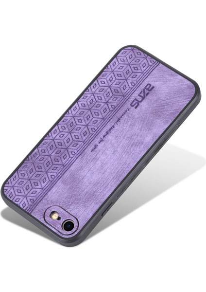 Apple iPhone 7/8 Basılı Desen Telefon Kılıfı Damla Damalı Pu Deri Kaplamalı Tpu Kapak Morası (Yurt Dışından) modelleri