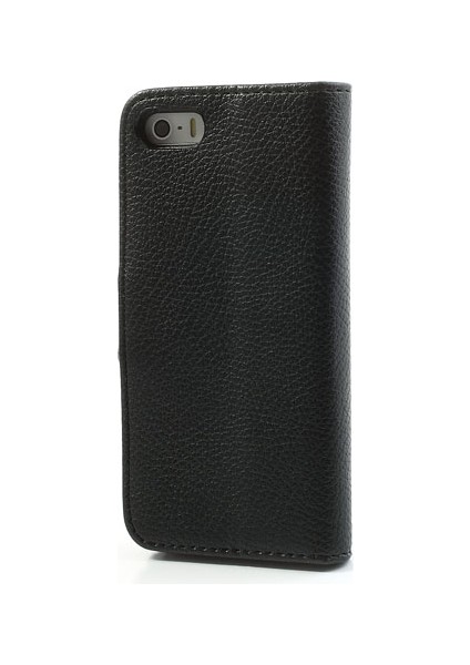Litchi Cilt Deri Kart Tutucu Kılıfı Apple iPhone Se 5s 5-Black (Yurt Dışından) fiyatları