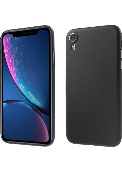 Apple iPhone Xr-Black Için Ultra-Ince Mat Plastik Arka Telefon Kılıfı (Yurt Dışından)