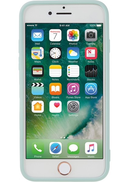 Apple iPhone 7/8 Için Kauçuk Telefon Çantası, Çizim Önleyici Elyaf Astar Tpu Kapak Bebek Mavisi (Yurt Dışından) fiyatları