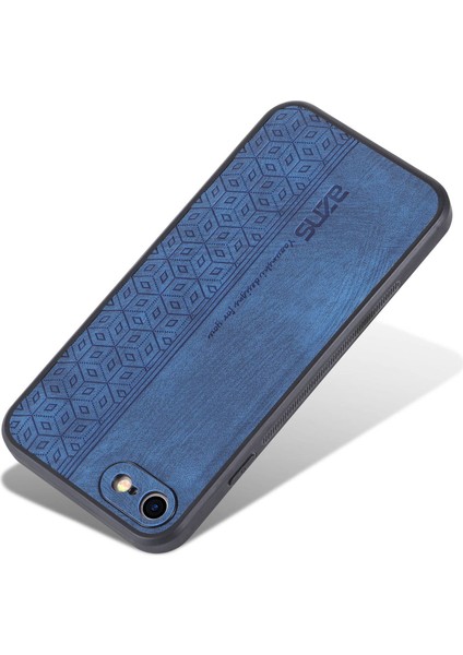 Apple iPhone 7/8 Baskılı Desenli Telefon Kılıfı Damla Damalı Pu Deri Kaplamalı Tpu Kapak Mavisi (Yurt Dışından) modelleri