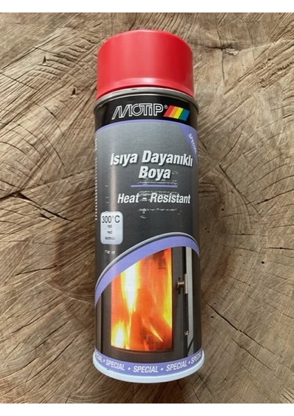 Isıya Dayanıklı Sprey Boya Eksoz ve Soba Boyası 300DERECE Kırmızı