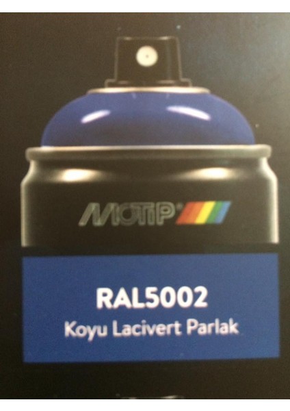 Motip Carat 400 ml Ral 5002 Koyu Lacivert Akrilik Sprey Boya