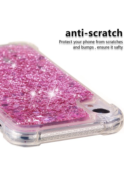 Glitter Powder Hızlı ve Şok Geçirmez Tpu Cep Telefonu Apple iPhone Xr-Red Için (Yurt Dışından)