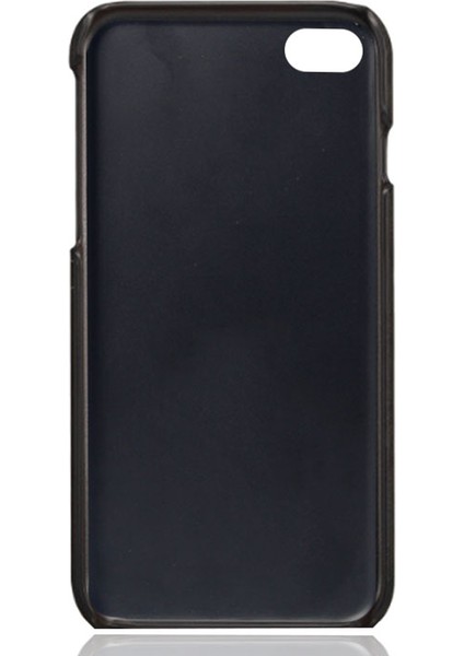 Apple iPhone Için Ksq Se Pu Deri Kaplamalı Pc Kılıfı Çift Kart Yuvaları Black (Yurt Dışından) modelleri