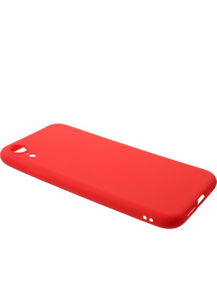Apple iPhone Xr-Red Için Fingerprint Mat Tpu Koruyucu Arka Kapak (Yurt Dışından)