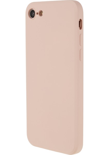 Apple iPhone 7/8 Için Kauçuk Telefon Kasası, Çizim Önleyici Fiber Astar Tpu Kapak-Pembe (Yurt Dışından)