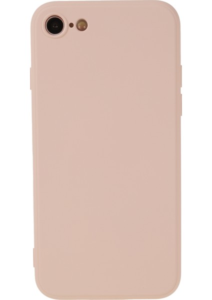 Apple iPhone 7/8 Için Kauçuk Telefon Kasası, Çizim Önleyici Fiber Astar Tpu Kapak-Pembe (Yurt Dışından)