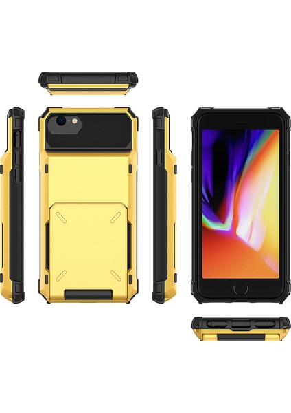 Flip Card Tutucu Tpu+Pc Hybrid Koruyucu Apple iPhone Se /8 /7-Sey (Yurt Dışından)