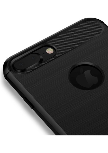 Apple iPhone 7 Plus/8 Artı Karbon Fiber Dokusu Için Fırçalanmış Tpu Kasası Çizilmeye Dayanıklı Cep Telefonu Kapağı (Yurt Dışından) fırsatları